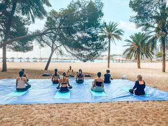 Yoga session and brunch on the beach